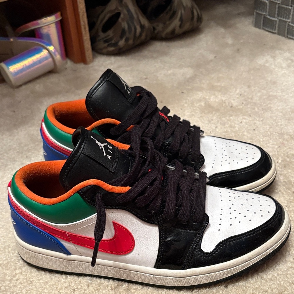 Jordan 1 Low Multi-Color Black Toe (Women's)